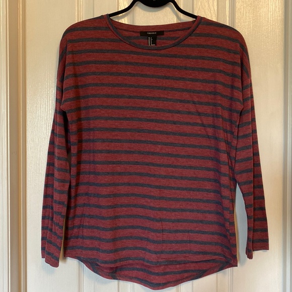 BOGO FREE Striped Long-Sleeve Top - Picture 1 of 2